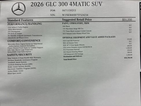 New 2026 Mercedes-Benz GLC 300 4MATIC image 21