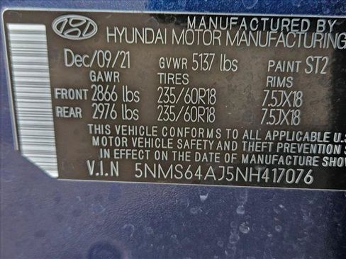 Used 2022 Hyundai Santa Fe SEL w/ Convenience Package FWD image 23