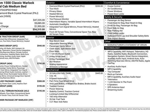 Certified 2023 RAM 1500 Warlock w/ Trailer & Traction Group AWD/4WD image 41