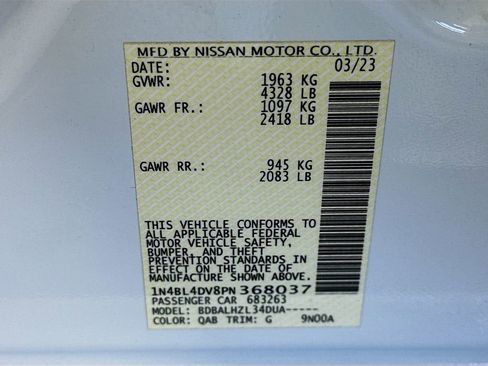 Used 2023 Nissan Altima 2.5 SV FWD image 34