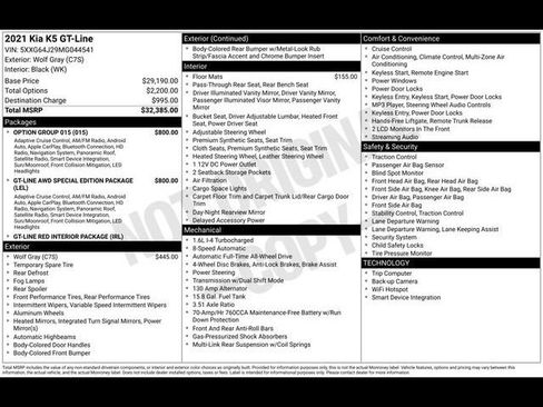 Used 2021 Kia K5 GT-Line image 50