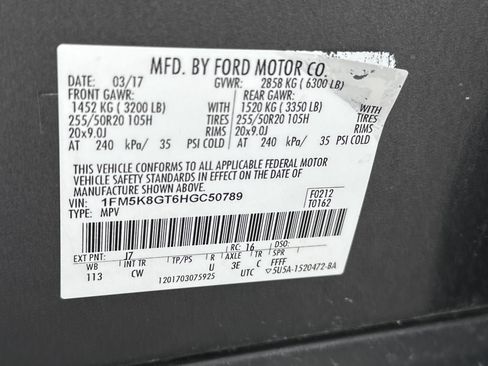 Used 2017 Ford Explorer Sport w/ Equipment Group 401A AWD/4WD image 30