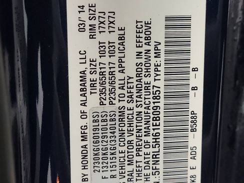 Used 2014 Honda Odyssey EX-L image 33