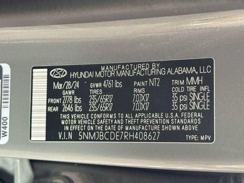 Certified 2024 Hyundai Tucson SEL AWD/4WD image 32