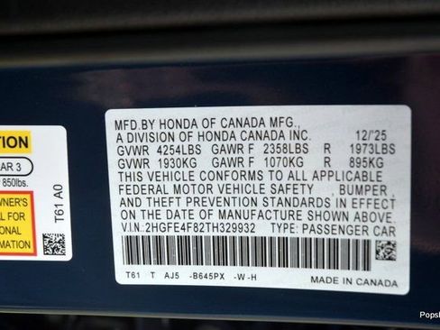 New 2026 Honda Civic Sport Touring image 19