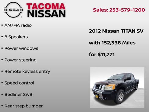 Used 2012 Nissan Titan SV image 6