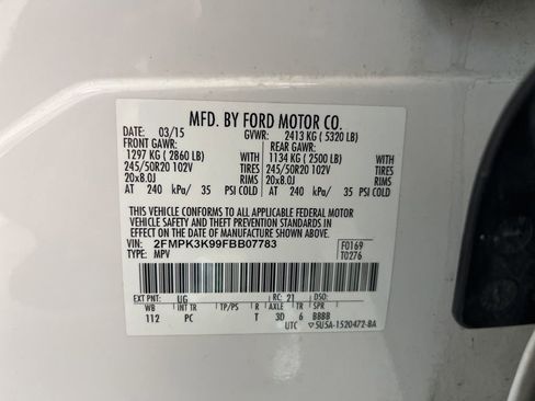 Used 2015 Ford Edge Titanium w/ Equipment Group 302A image 82