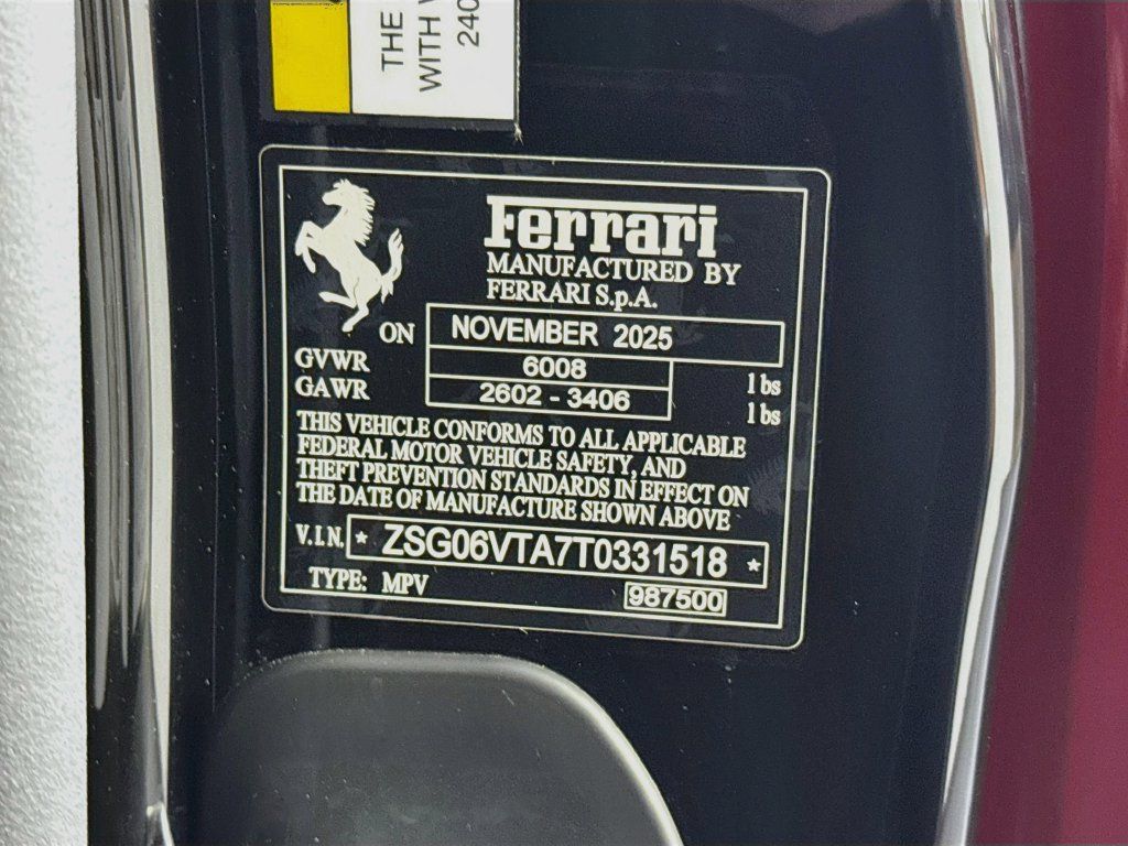 Certified 2026 Ferrari Purosangue AWD/4WD image 25