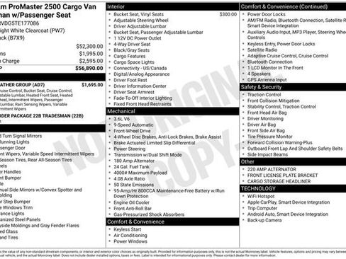 New 2026 RAM ProMaster 2500 w/ Cold Weather Group FWD image 27
