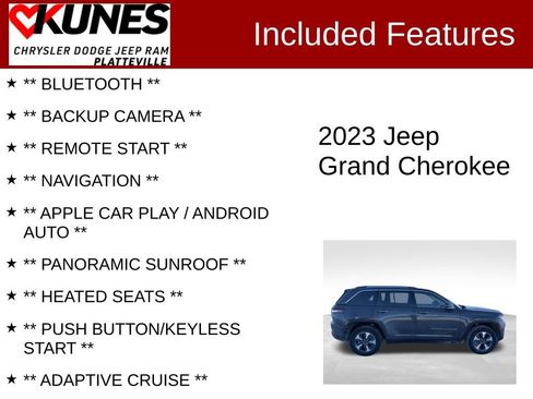 Used 2023 Jeep Grand Cherokee 4WD 4xe image 2