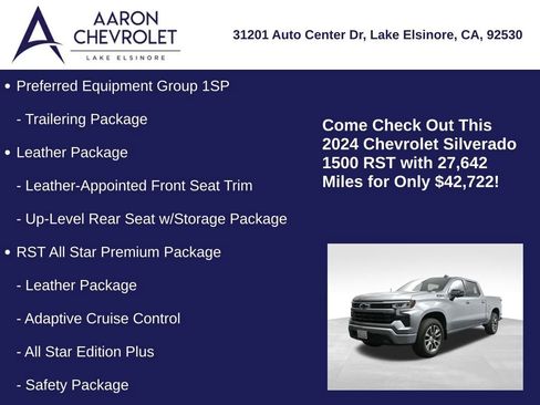 Used 2024 Chevrolet Silverado 1500 RST w/ RST All Star Premium Package AWD/4WD image 20