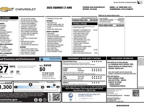 Used 2022 Chevrolet Equinox LT AWD/4WD image 4