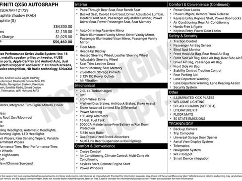 Used 2021 INFINITI QX50 Autograph image 39