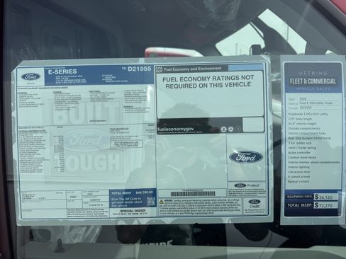 New 2026 Ford E-350 and Econoline 350 Super Duty w/ Power Equipment Group image 16