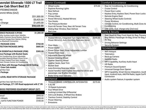 Used 2021 Chevrolet Silverado 1500 LT Trail Boss w/ Convenience Package II AWD/4WD image 3