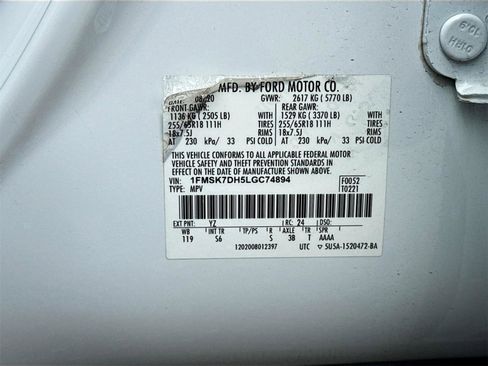 Used 2020 Ford Explorer XLT w/ Equipment Group 202A image 29