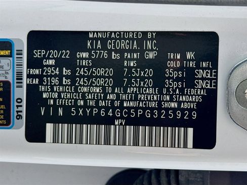 Certified 2023 Kia Telluride S w/ S Sunroof Package image 35