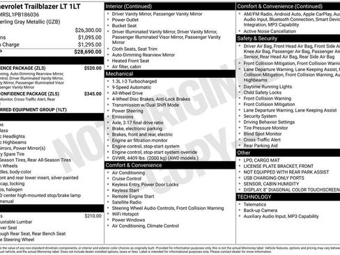 Certified 2023 Chevrolet TrailBlazer LT w/ Convenience Package AWD/4WD image 35