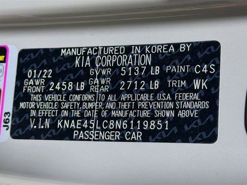 Used 2022 Kia Stinger GT1 w/ Red Interior Color Package image 35