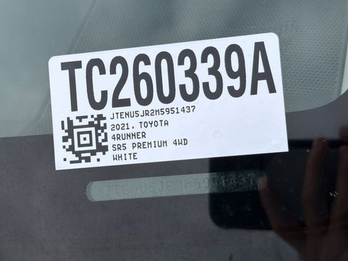 Certified 2021 Toyota 4Runner SR5 Premium w/ Moonroof Package image 3