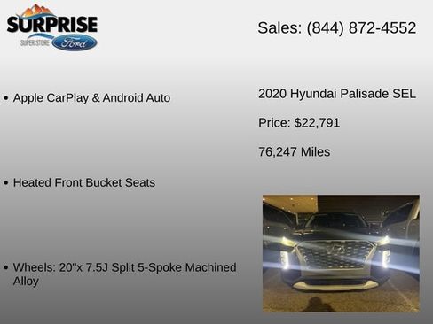 Used 2020 Hyundai Palisade SEL FWD image 25