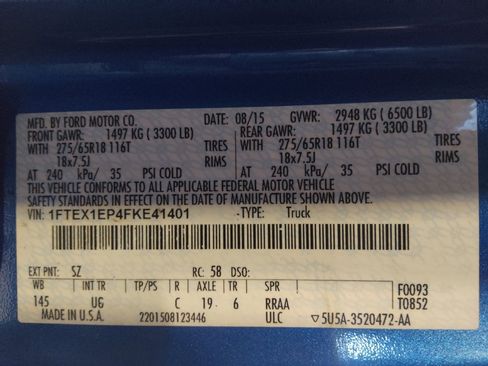 Used 2015 Ford F150 XLT w/ Equipment Group 302A Luxury image 33