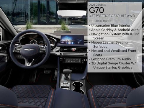 New 2026 Genesis G70 3.3T Prestige image 15