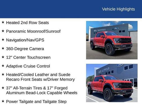 Certified 2023 Ford F150 Raptor w/ Equipment Group 802A Raptor R AWD/4WD image 26