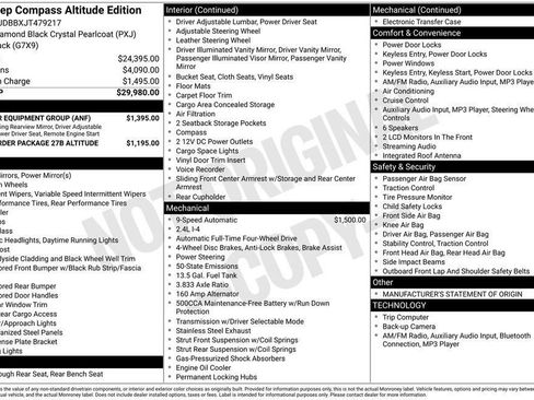 Used 2018 Jeep Compass Latitude w/ Popular Equipment Group image 41