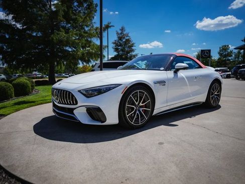 Certified 2023 Mercedes-Benz SL 55 AMG 4MATIC w/ Driver Assistance Package image 8