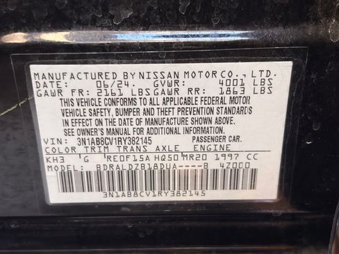 Certified 2024 Nissan Sentra SV FWD image 31