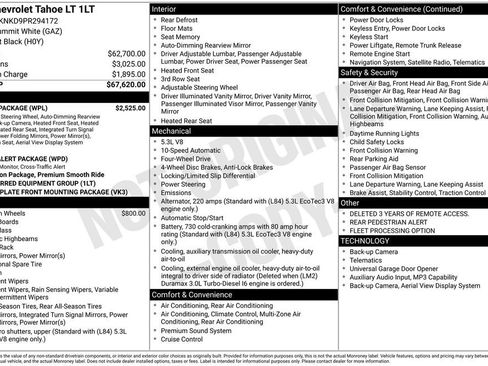 Used 2023 Chevrolet Tahoe LT w/ Luxury Package image 8