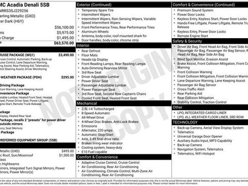 Used 2025 GMC Acadia Denali w/ Super Cruise Package AWD/4WD image 7