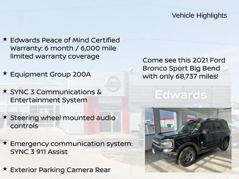 Used 2021 Ford Bronco Sport Big Bend AWD/4WD image 10