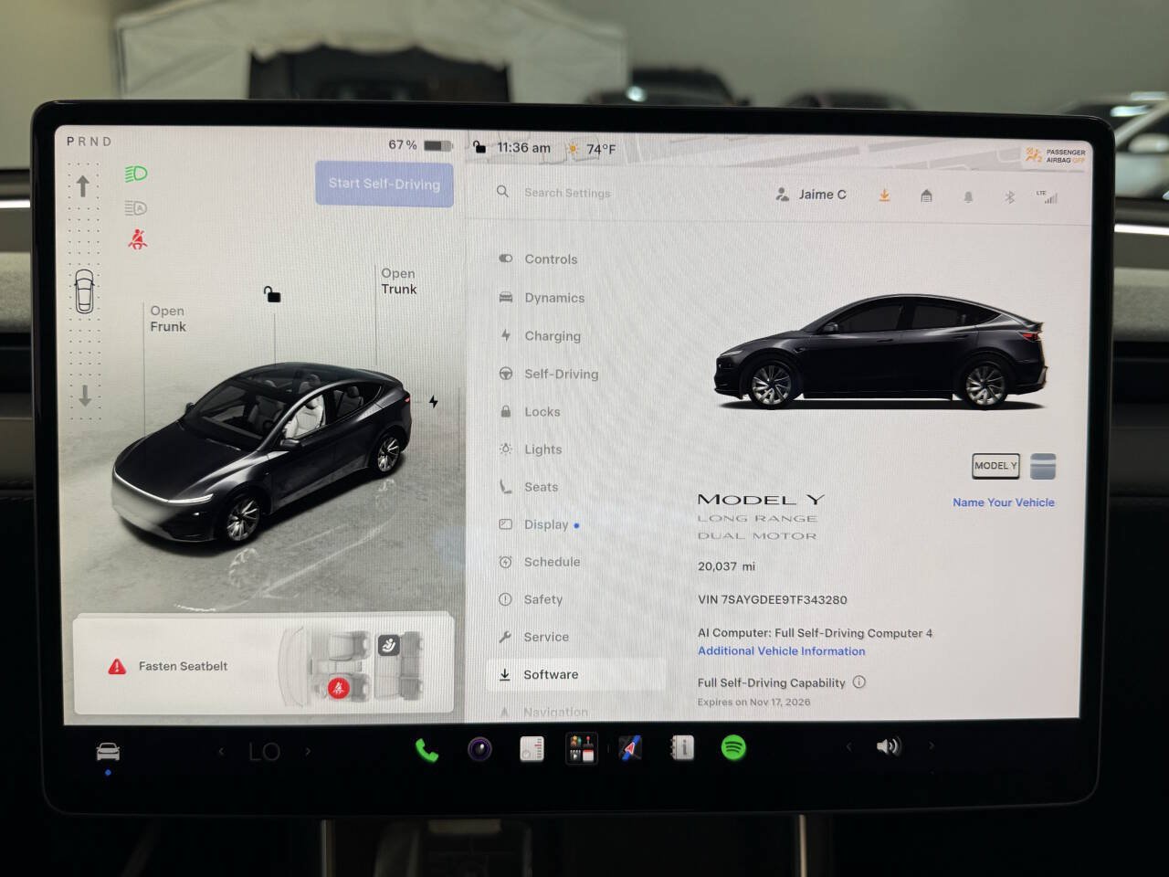 Used 2026 Tesla Model Y Long Range AWD/4WD image 12