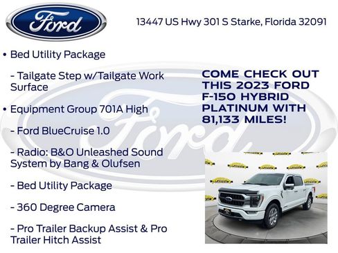 Used 2023 Ford F150 Platinum w/ Equipment Group 701A High AWD/4WD image 27