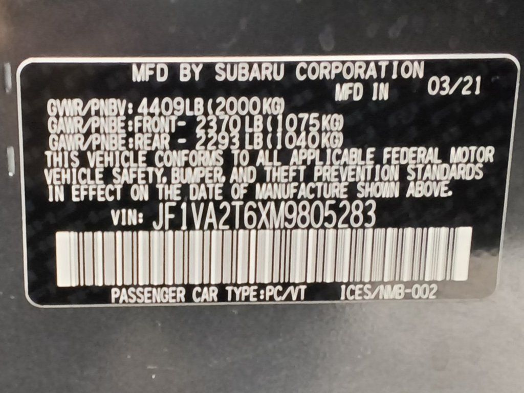 Used 2021 Subaru WRX STI Limited AWD/4WD image 18
