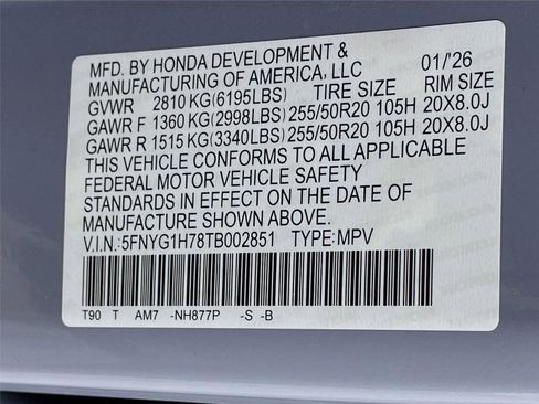 New 2026 Honda Pilot Touring image 23