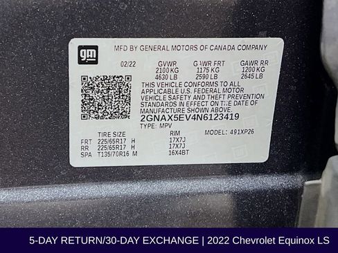 Used 2022 Chevrolet Equinox LS AWD/4WD image 35