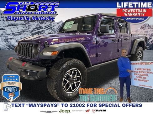 New 2026 Jeep Gladiator Rubicon w/ Steel Power Dome Hood Package AWD/4WD image 1