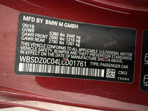 Used 2020 BMW M8 Convertible w/ M Driver's Package AWD/4WD image 11