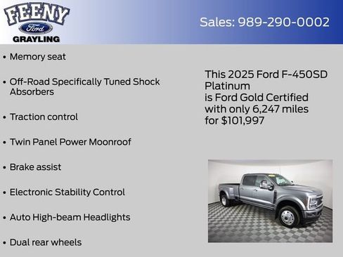 Certified 2025 Ford F450 Platinum w/ FX4 Off-Road Package image 18