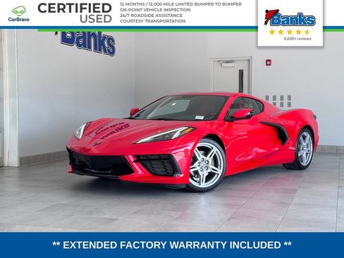 Certified 2021 Chevrolet Corvette Stingray Coupe w/ 1LT RWD image 1
