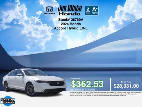 Certified 2024 Honda Accord EX-L image 3