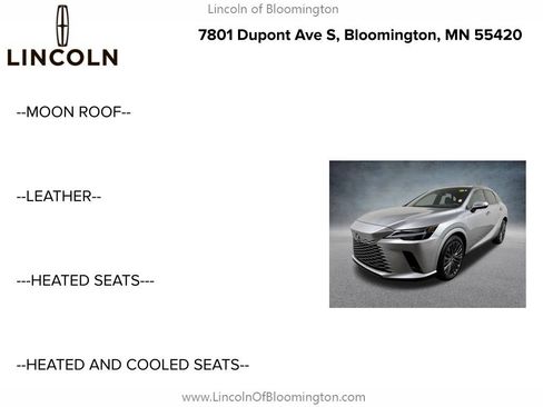 Used 2025 Lexus RX 350 AWD w/ Convenience Package image 5