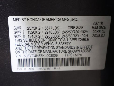 Used 2019 Acura MDX 3.5L Technology Package image 55