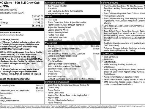 Used 2022 GMC Sierra 1500 SLE AWD/4WD image 48