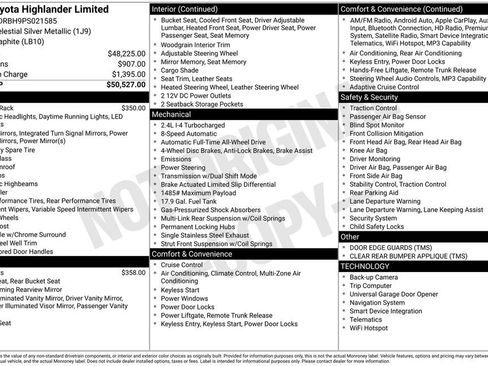 Used 2023 Toyota Highlander Limited AWD/4WD image 36