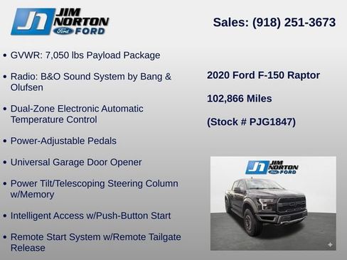 Used 2020 Ford F150 Raptor w/ Equipment Group 802A Luxury AWD/4WD image 17