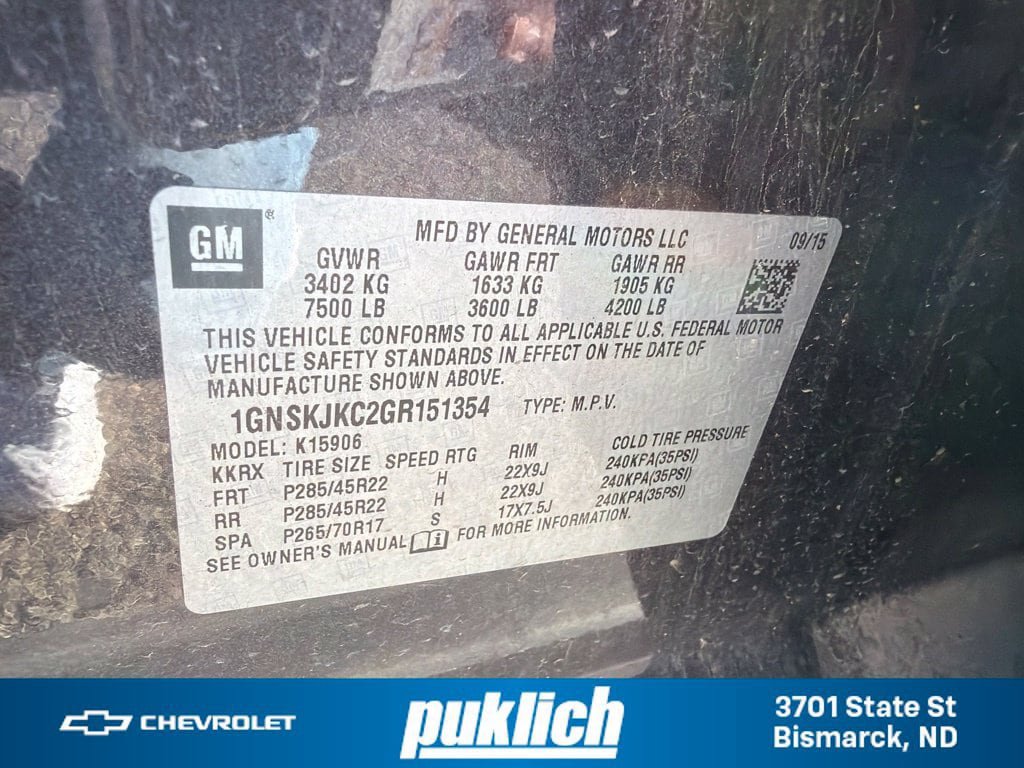 Used 2016 Chevrolet Suburban LTZ AWD/4WD image 31